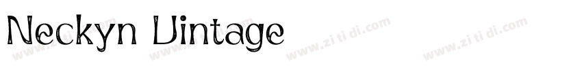 Neckyn Vintage字体转换
